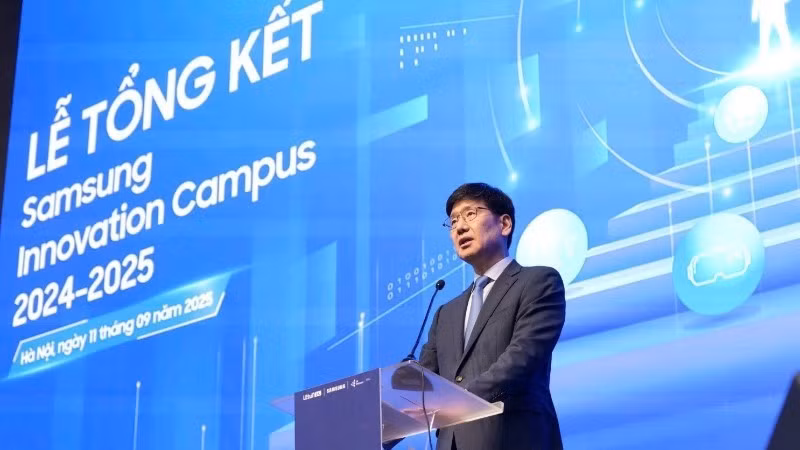 M. Na Ki Hong, Directeur général de Samsung Vietnam, lors de son intervention à l’événement.