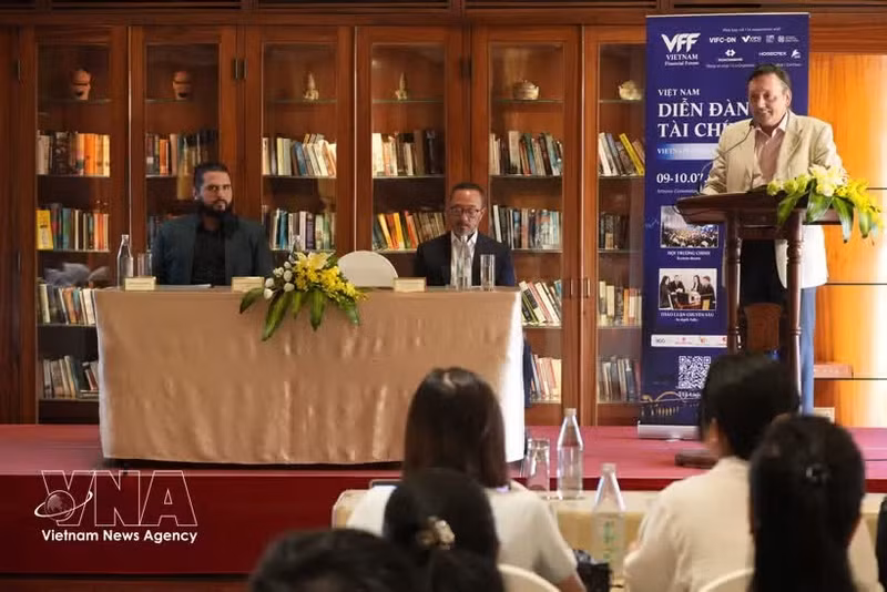 Conférence de presse sur le Forum financier du Vietnam 2026 à Da Nang. Photo : VNA.