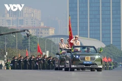 Répétition générale en vue du XIVe Congrès national du Parti. Photo: VOV