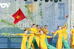 Un spectacle lors de la Journée culturelle vietnamienne à Budapest. Photo : baoquocte.vn