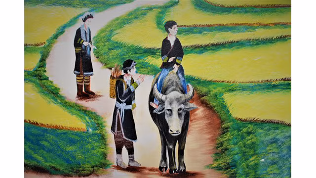 Le village de fresque original des Dao à Quang Ninh ảnh 10