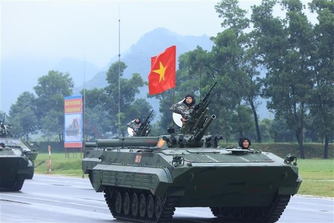 Quatrième répétition générale du défilé de la Fête nationale, le 16 août à Hanoï. Photo: VNA