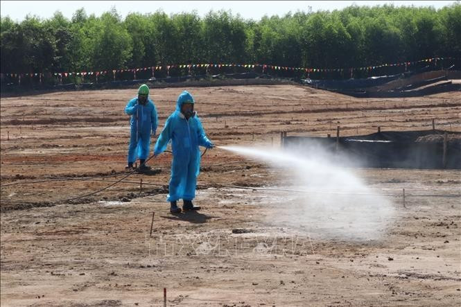 Traitement de la dioxine sur le site de l’aéroport de Bien Hoa. Photo d’archives et d’illustration : VNA.