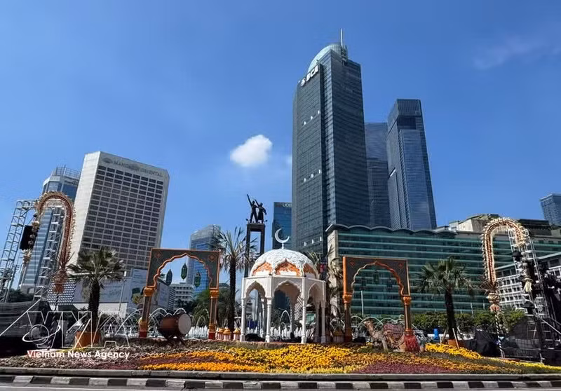 Au centre de Jakarta. Photo d'illustration : VNA.