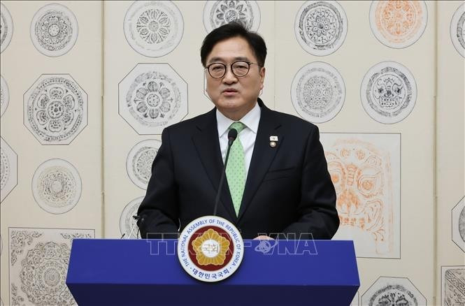 Le président de l’Assemblée nationale de la République de Corée, Woo Won Shik. Photo: VNA