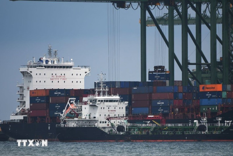 Les échanges commerciaux entre le Vietnam et Singapour ont atteint 23,1 milliards de dollars singapouriens au cours des sept premiers mois de 2025. Photo : VNA.