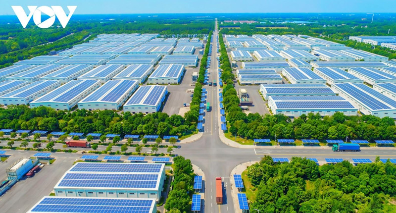 Vue en perspective du parc industriel de Nam Thang Binh. Photo: VOV