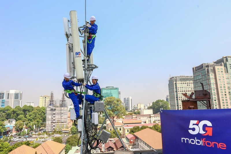 La 5G s’intègre progressivement dans la vie quotidienne au Vietnam. Photo: VNA