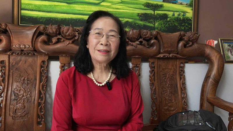 Docteure Huynh Thi Gam, enseignante de rang magistral et ancienne doyenne de la Faculté de l'Édification du Parti et de l'Idéologie Hô Chi Minh à l'Académie politique de la Région II. Photo: VOV