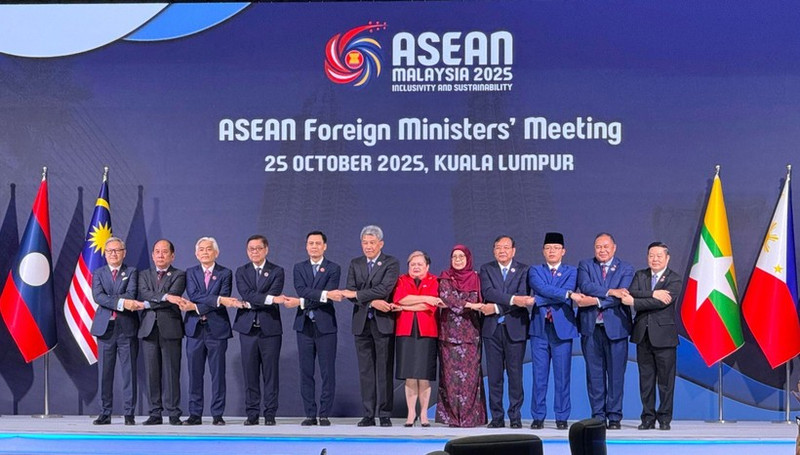 Les déluégués à la Conférence des ministres des Affaires étrangères de l'ASEAN. Photo : VNA.