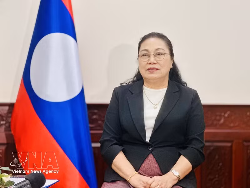 L’ambassadrice du Laos au Vietnam, Khamphao Ernthavanh. Photo : VNA.