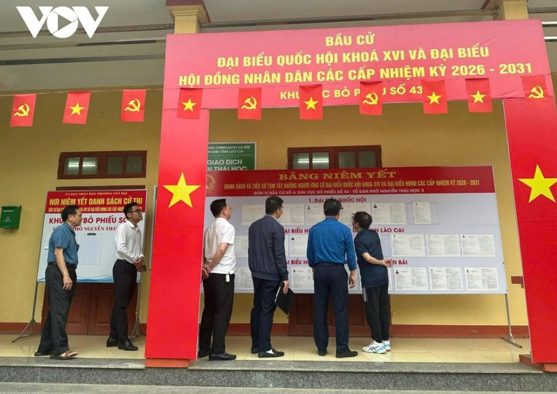 Dans toutes les localités de Lao Cai, les préparatifs pour le jour des élections ont été achevés avec un sentiment d'urgence et de sérieux. Photo: VOV