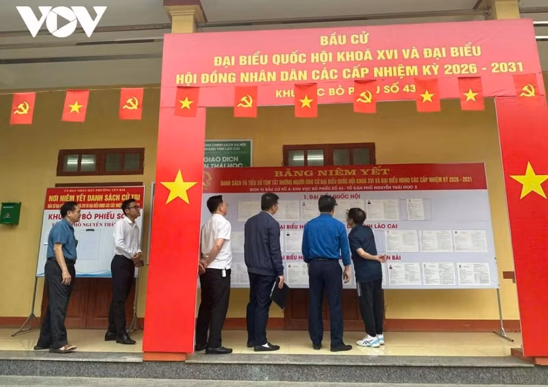 Dans toutes les localités de Lao Cai, les préparatifs pour le jour des élections ont été achevés avec un sentiment d'urgence et de sérieux. Photo: VOV