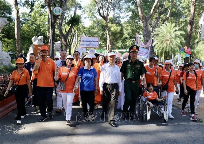 Marche solidaire « Pour les victimes de l’agent orange/dioxine 2025 ». Photo : VNA.