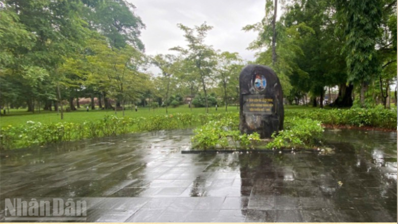 L'emplacement de l'École de la Jeunesse du Front de Hue a été reconnu comme monument provincial. Photo: NDEL