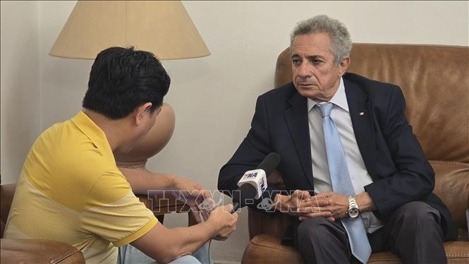 Mourad Lamoudi, représentant du Front de libération nationale (FLN) d’Algérie. Photo : VNA.