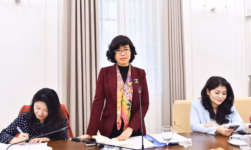 La secrétaire générale de la Commission nationale du Vietnam pour l'UNESCO, Le Thi Hong Van. Photo: baoquocte