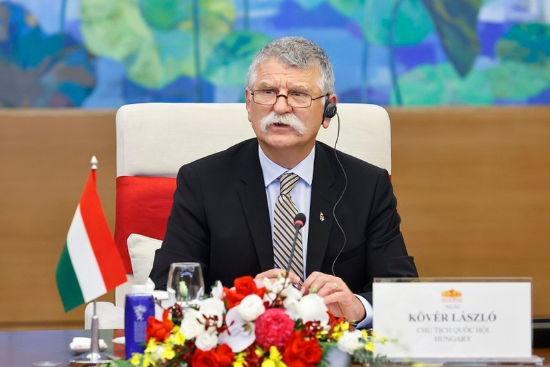 Le président de l’Assemblée nationale de Hongrie, Kover Laszlo. Photo : VNA.