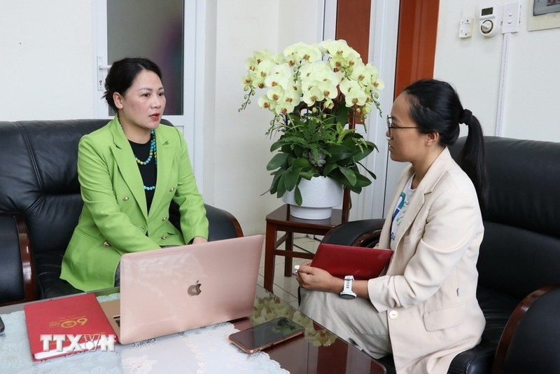 Trinh Ngoc Anh, secrétaire du Comité du Parti de la commune de Dai Son (Hai Phong). Photo : VNA.