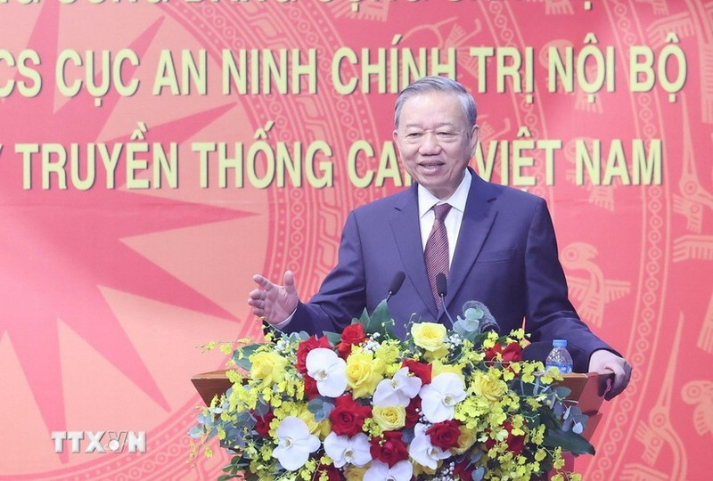 Le secrétaire général du Parti communiste du Vietnam (PCV) To Lam. Photo : VNA.