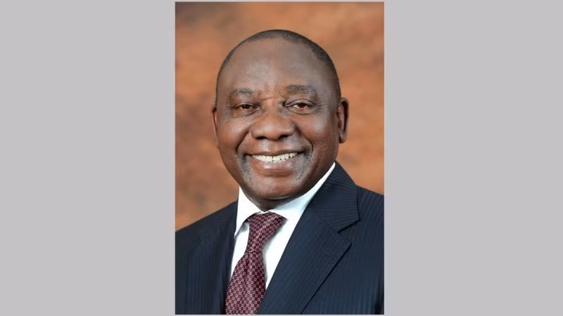Le président d'Afrique du Sud, Matamela Cyril Ramaphosa. Photo : Ministère des Affaires étrangères