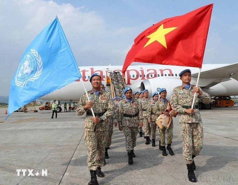 Les Casques bleus vietnamiens. Photo: VNA