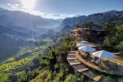 Sept cafés avec vue panoramique sur les rizières dorées de Sa Pa