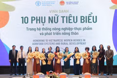Dix femmes vietnamiennes exceptionnelles engagées dans l’agriculture ont été honorées par la FAO. Photo : nongthonviet.vn 