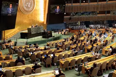 Le ministre-conseiller Nguyen Hai Luu, représentant permanent adjoint du Vietnam auprès des Nations Unies, s’exprime lors du débat annuel sur l’embargo américain contre Cuba, organisé dans le cadre de la 81e session de l’Assemblée générale des Nations Unies (AGNU 81) au siège de l’ONU à New York. Photo : VNA.