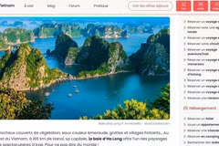 Routard.com présente la baie d’Ha Long comme l’une des merveilles naturelles à découvrir au moins une fois dans sa vie. Photo : VNA