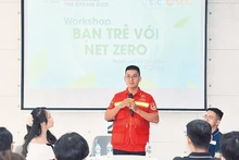 Lors de l'atelier intitulé « Les jeunes et le Net Zero ». Photo : NDEL.