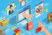 Le commerce électronique est actuellement devenu un moteur essentiel de l'économie numérique. Photo : baochinhphu.