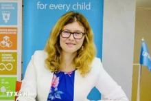 La représentante de l'UNICEF au Vietnam, Silvia Danailov. Photo : VNA.