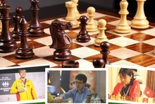 De gauche à droite : les grands maîtres Le Tuan Minh, Le Quang Liem et Pham Le Thao Nguyen. 