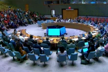 Lors du débat public de haut niveau du Conseil de sécurité de l'ONU. Photo : baoquocte.vn
