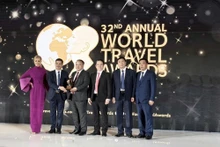 Les responsables de la province de Tuyên Quang lors de la cérémonie. Photo: Département de la Culture, des Sports et du Tourisme de la province de Tuyên Quang. 