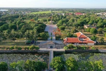 Vue panoramique de l'ancienne citadelle de Quang Tri depuis la porte Sud. Photo: VNA 