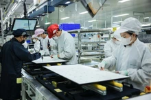 Le secteur de la transformation et de la fabrication continue de dominer l’attraction des IDE. Photo : VNA.