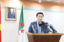 Nguyen Tuong Van, vice-ministre de la Construction du Vietnam, lors de la réunion. Photo : VNA.