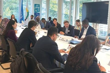 Réunion de la coordination thématique "Droits de l'homme" du Groupe des ambassadeurs francophones de Genève, le 29 août.