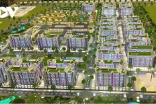 Un projet de logements pour ouvriers, d’une superficie de 31 hectares, est en cours de construction dans la zone industrielle de Ham Kiem II. Photo : VOV