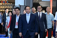 Le Premier ministre vietnamien Pham Minh Chinh au Dialogue de haut niveau du Forum de l’économie privée du Vietnam 2025. Photo : VOV. 