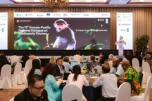 Lors du Dialogue régional sur le financement de la biodiversité, le 23 septembre à Da Nang. Photo : NDEL