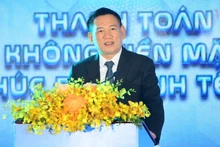 Le vice-Premier ministre Ho Duc Phoc prend la parole. Photo: TTO