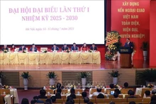 Le Premier ministre Pham Minh Chinh s’exprime lors du premier Congrès de l’Organisation du Parti du ministère des Affaires étrangères pour le mandat 2025-2030. Photo : VNA.