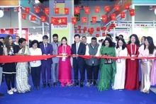 Inauguration du pavillon vietnamien au Salon mondial de l'alimentation 2025 en Inde. Photo : VNA.