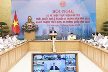 Le Premier ministre Pham Minh Chinh prend la parole lors de l'événement. Photo : VNA.