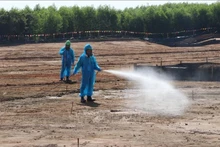 Traitement de la dioxine sur le site de l’aéroport de Bien Hoa. Photo d’archives et d’illustration : VNA.