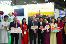 L'ambassadeur du Vietnamen Russie, Dang Minh Khoi, lors de la cérémonie d'ouverture du stand du Vietnam. Photo: VOV