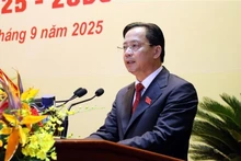 Le secrétaire du Comité du Parti de la province de Lang Son, Hoàng Van Nghiêm, s'exprime lors de l'événement. Photo: VNA